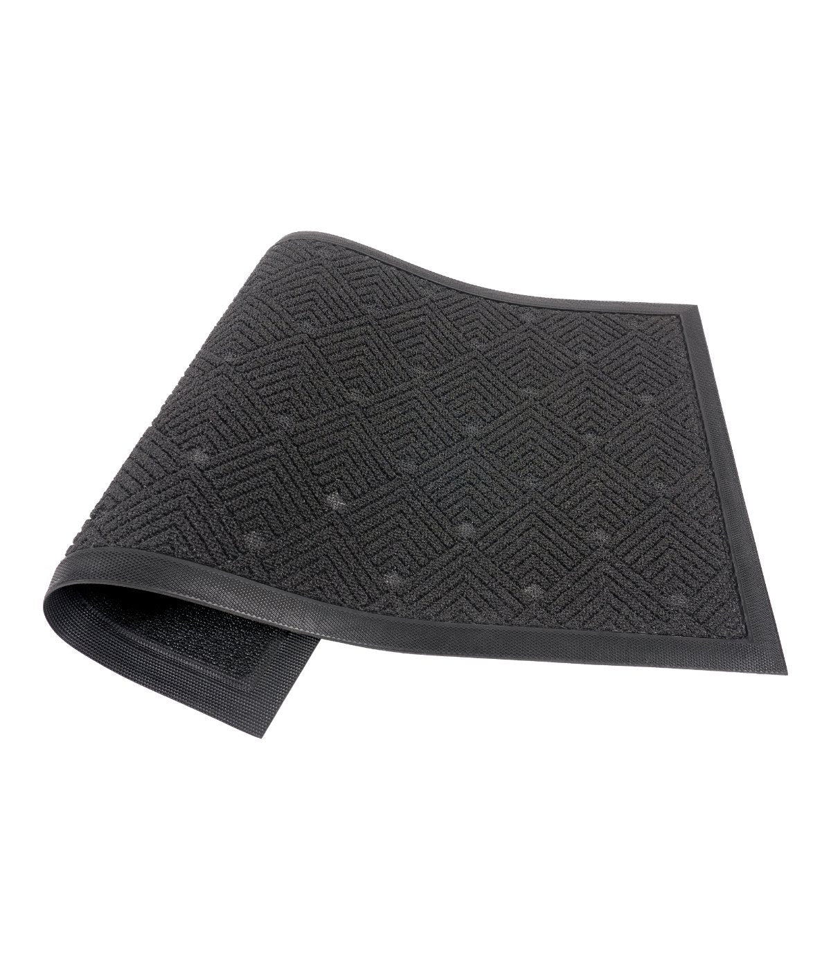 Nested Angles Door Mat Black