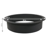 Heavy-Duty Steel Portable Above Ground or In-Ground Round Fire Pit Liner Ring