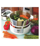 Stainless Steel 2 Tier Electric Food Steamer White