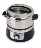 Stainless Steel Electric Food Steamer Black