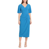 Side Drape Midi Dress 1