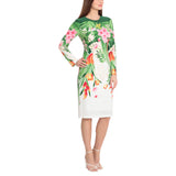 Floral Printed Midi Ladies Dress