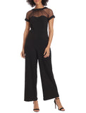 Short Sleeve Illusion Jumpsuit