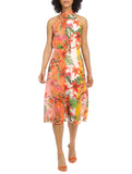 Floral Halter Neck Dress