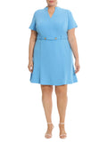 Plus Size Fit & Flare Short Dress