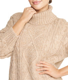 Cable Turtleneck Sweater