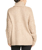 Cable Turtleneck Sweater