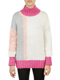 Color Block Tunic Sweater