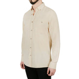 Solid Beige Dress Shirt