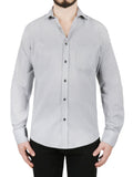 Gray Stripe Dress Shirt