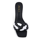 Women's Grace Sandals-Black/white-3