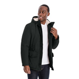 Parka with Sherpa lined Hood Black