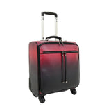 Rina OmbrÃ© Colored Rolling Carry-on Suitcase with Four 360 Degree Wheels