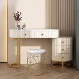 Josephine Vanity Stool Gold