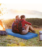 Folding Self Inflating Camping Sleeping Mattress With Carrying Bag Blue