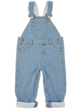 Faded Denim Overalls