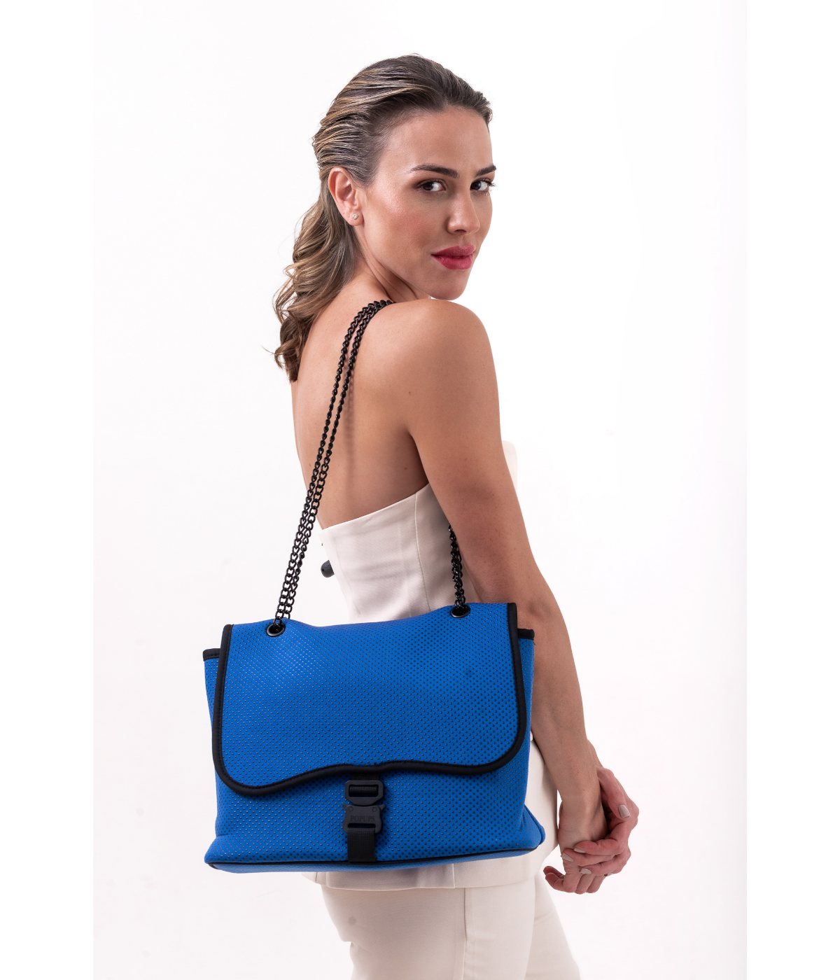 Flap Chain Bag Royal Blue