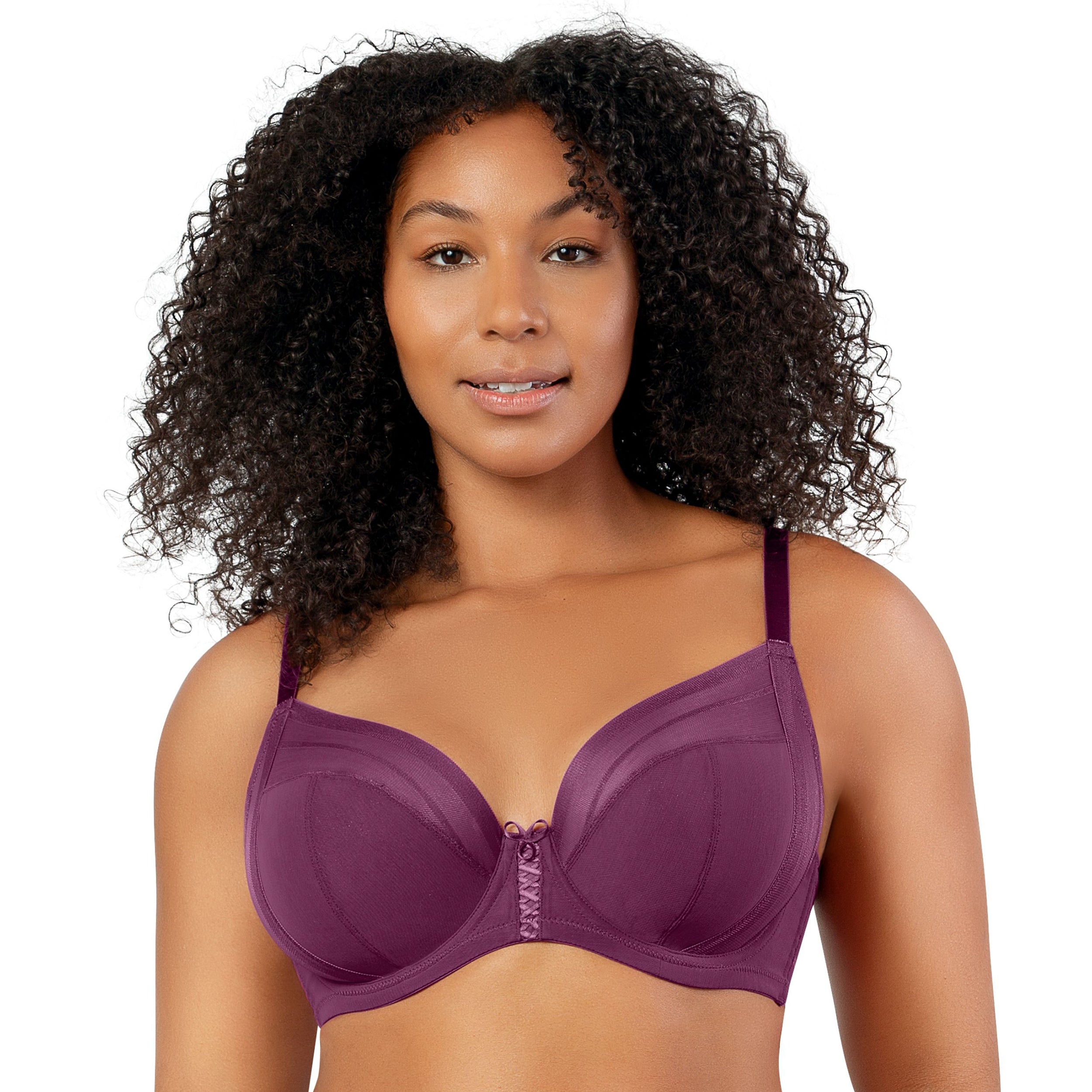 Shea Plunge Unlined Bra-Blackberry-30D-1