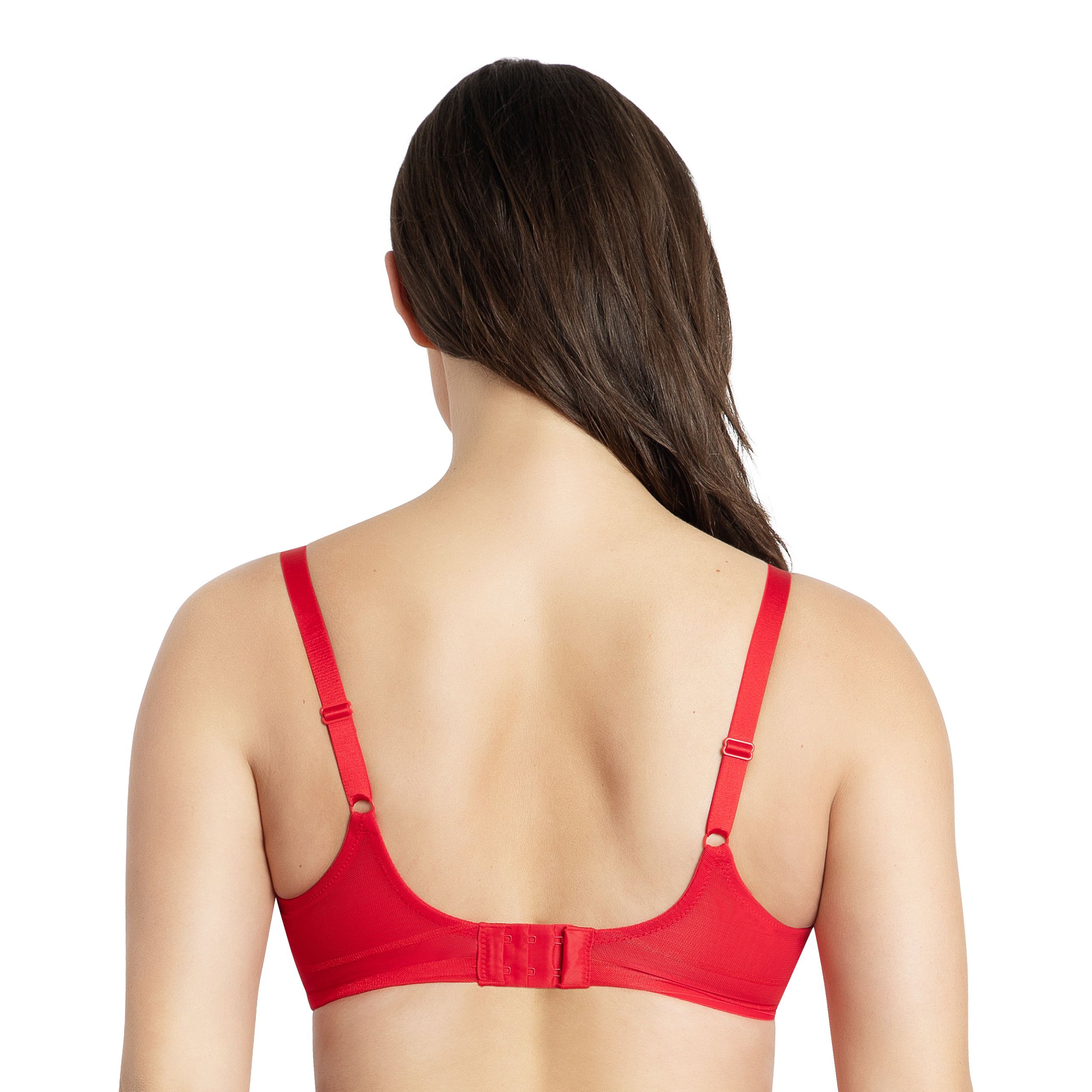 Shea Plunge Unlined Bra-Racing Red-30DD-2