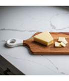 Jeanne Fitz Wood + White Collection Acacia Wood Rectangle Charcuterie Board Brown