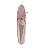 Classic Kids Moc with suede upper and fur lining Pink Glitter