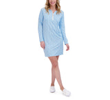 LONG SLEEVE QUARTER ZIP DRESS