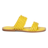 Zoya Leather Flats - Yellow