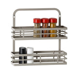 Cabinet Door Spice Rack with Over the Door Hooks