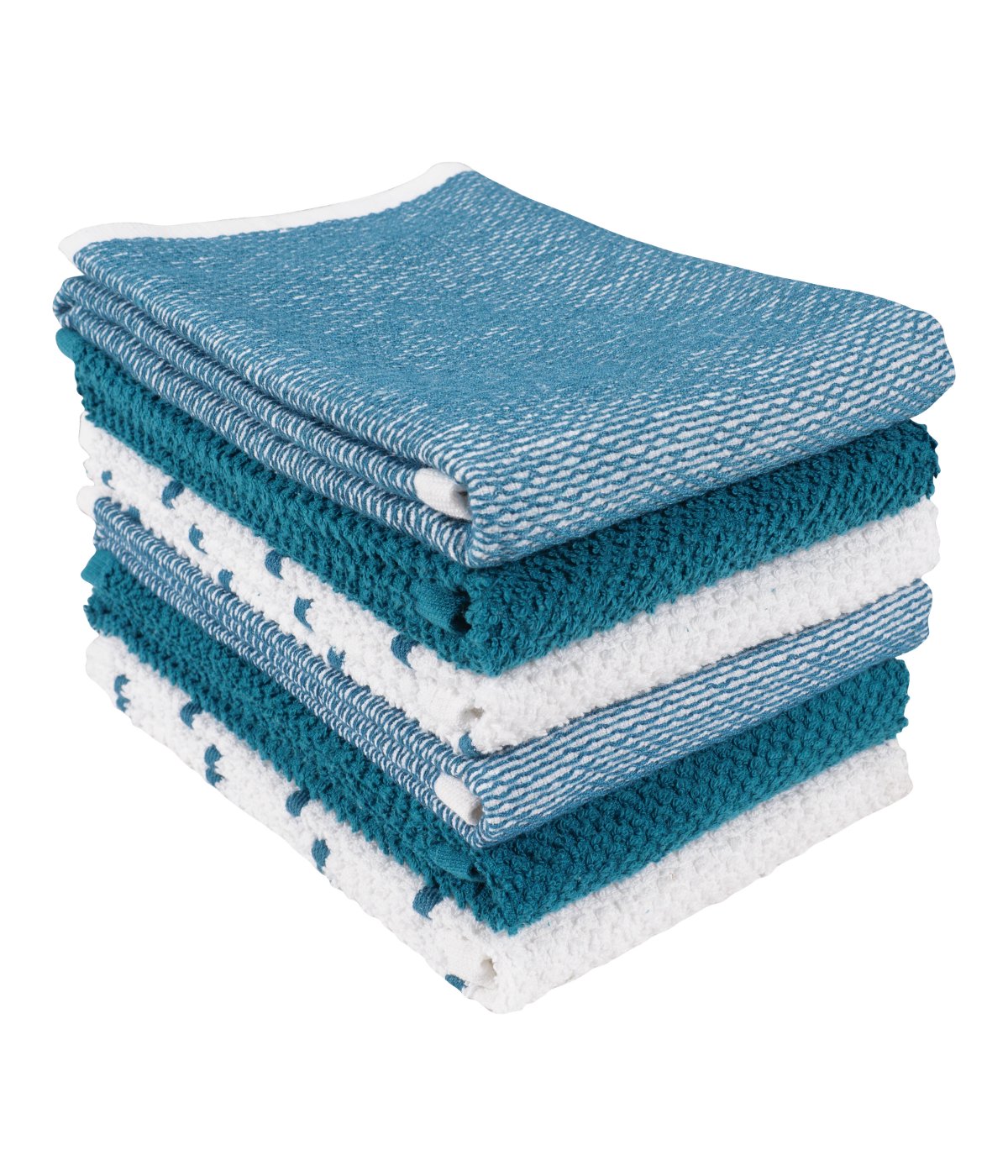 Mixed Utility Kitchen Towel Set 2 Blue