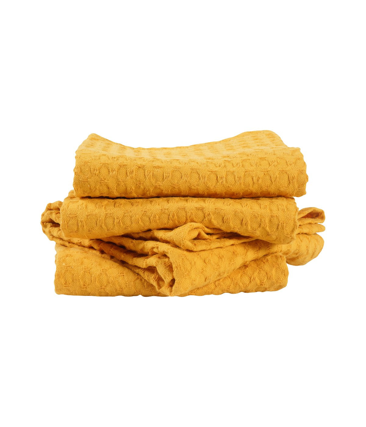 Oversized Waffle Kitchen Towel Yellow