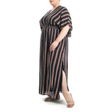 Printed Gauze Maxi with Slits