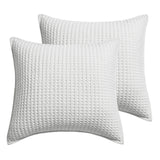 Mills Waffle Euro Sham Set of 2 Cream