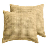 Mills Waffle Euro Sham Set of 2 Taupe