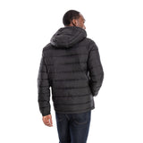 Qulited Hooded Packable Puffer Black