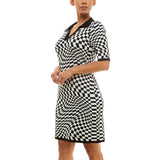 Johnny Collar Jacquard Dress 1