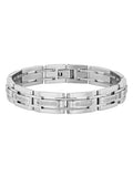 1/2Ctw Lab-Grown Diamond Stainless Steel Bracelet