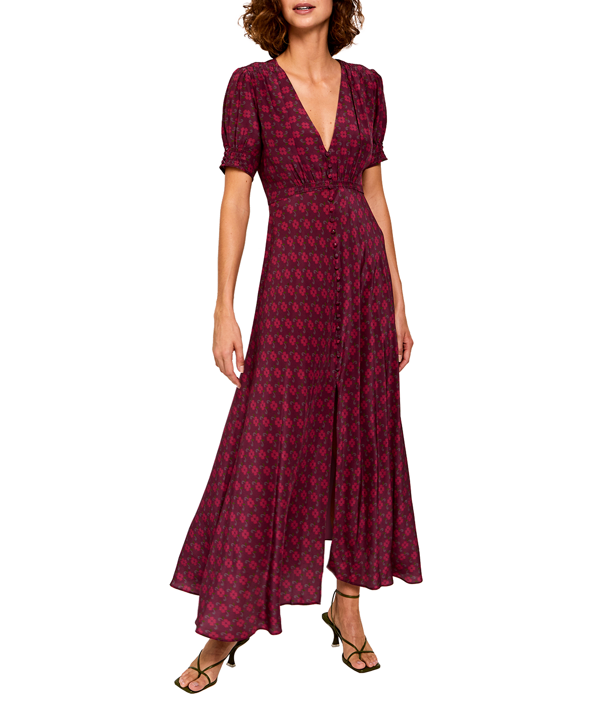 PRISCILA Faro Print Midi Dress