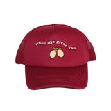 TRUCKER HAT MAROON WHEN LIFE