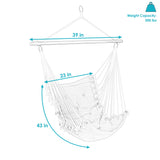 Large Tufted Victorian Hanging Hammock Chair Swing - 300 lb Weight Capacity