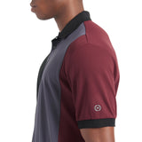 Pique Color Short Sleeve Blocked Polo