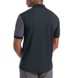 Pique Color Short Sleeve Blocked Polo