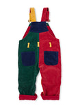 Patchwork Corduroy Overalls