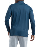 BloqUV Men's UPF 50+ Sun Protection Long Sleeve Mock Zip Top