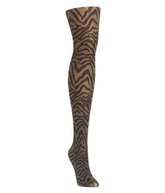 Zebra Zen Opaque Tights Nude