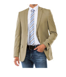 Solid Suit Separates Notch Collar Dinner Jacket Tan