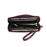 MKF Collection Nora Croco Women's Top-handle Satchel Handbag by Mia K-Purple-8