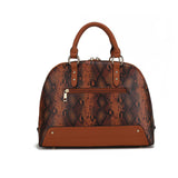 MKF Collection Frida Vegan Leather Women's Satchel Handbag and Wristlet Wallet  by Mia K-Cognac-5