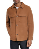 Wool Shirt Jacket Rust