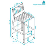 Indoor/Furniture Steel Wire Bar-Height Dining Chair