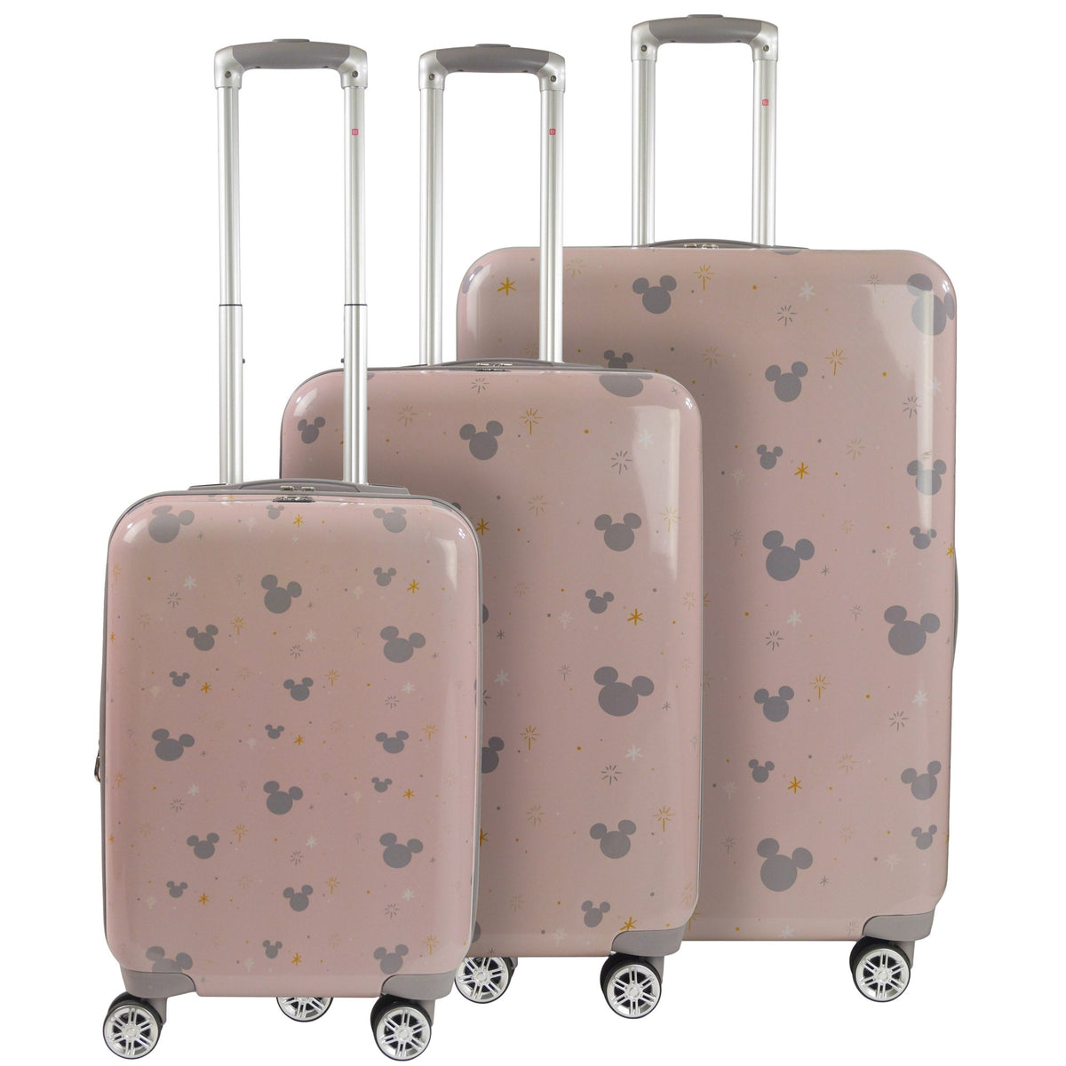 Diseny Mickey Mouse Printed Hardside Spinner Luggage Set